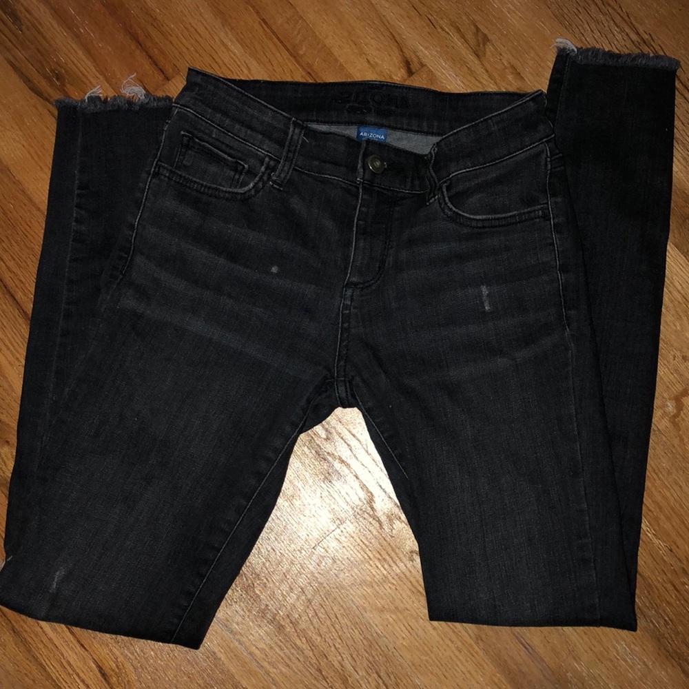 Black ripped jeans